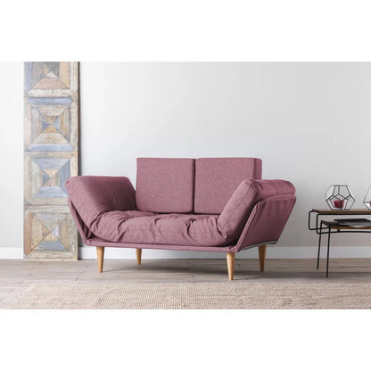 Futon: 72" Wide Back Convertible Sofa