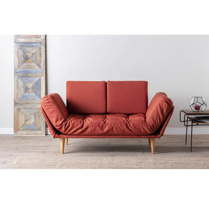 Futon: 72" Wide Back Convertible Sofa
