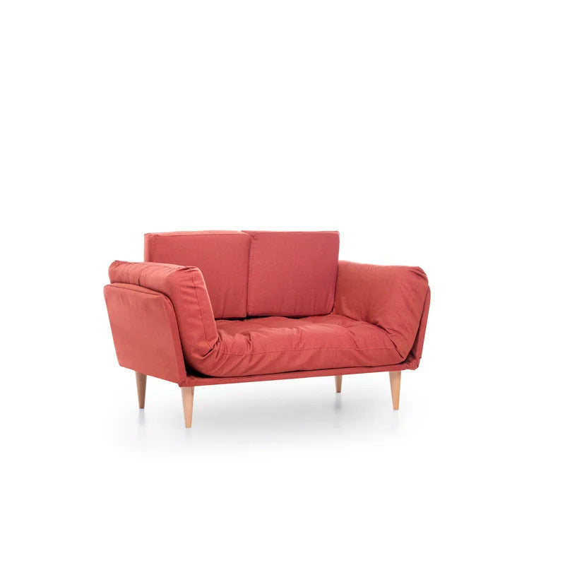 Futon: 72" Wide Back Convertible Sofa