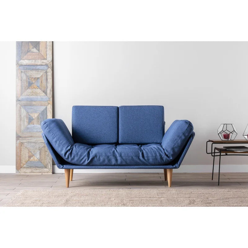 Futon: 72" Wide Back Convertible Sofa