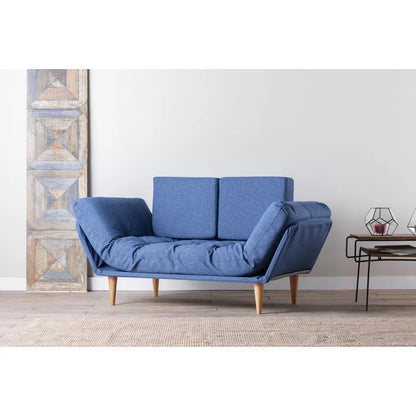 Futon: 72" Wide Back Convertible Sofa