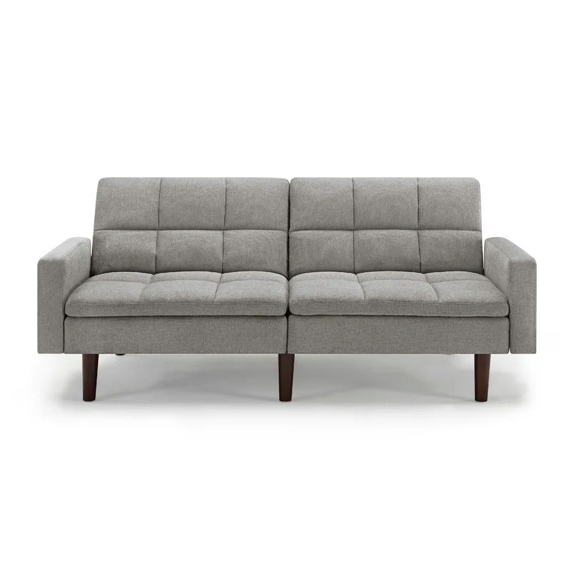 Futon: 77.56'' Square Arm Sofa