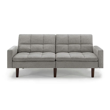 Futon: 77.56'' Square Arm Sofa