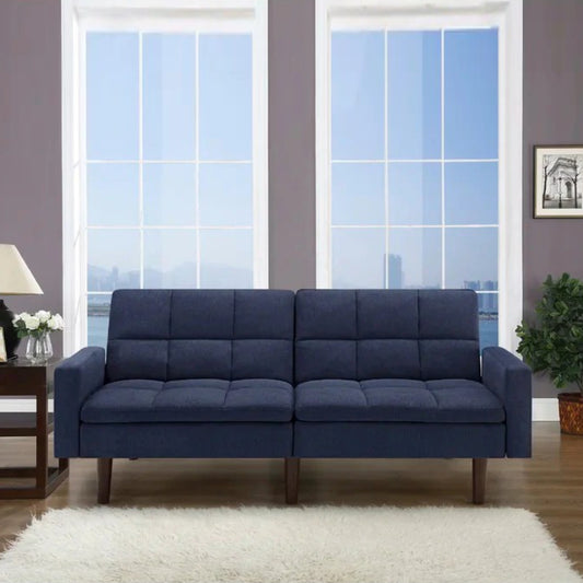 Futon 77.56'' Square Arm Sofa