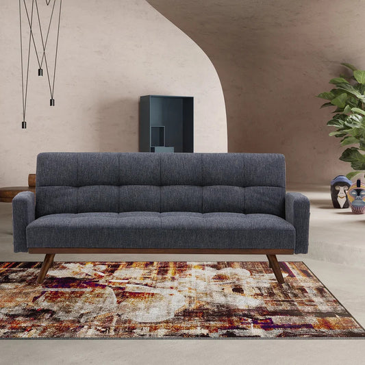Futon: 78.7" Wide  Convertible Sofa