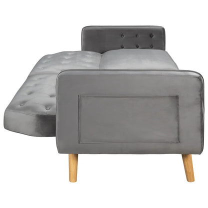 Futon: 81.5'' Wide Faux Leatherette Convertible Sofa with Storage