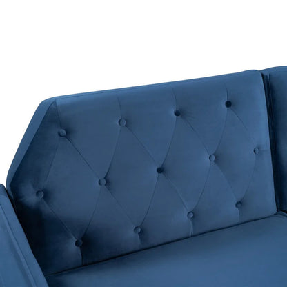 Futon: 81.5'' Wide Faux Leatherette Convertible Sofa with Storage
