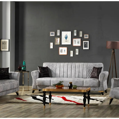 Futon: 90'' Flared Arm Sleeper Sofa