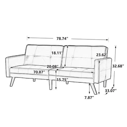 Futons: Futon Sofa Bed Convertible Sleeper Sofa