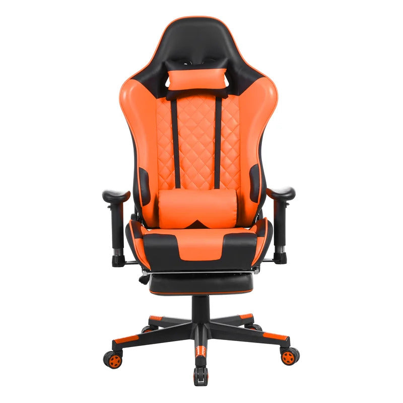 Gaming Chair: Adjustable Reclining PC & Racing Game Chair with Footrest