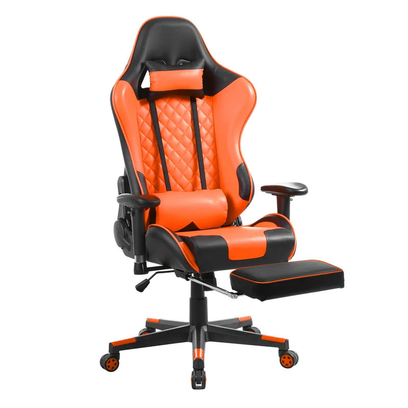 Gaming Chair: Adjustable Reclining PC & Racing Game Chair with Footrest