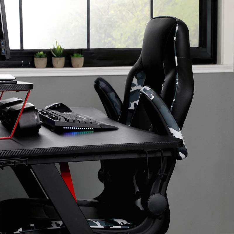 Gaming Chair: Classic Black PC and Racing Chair