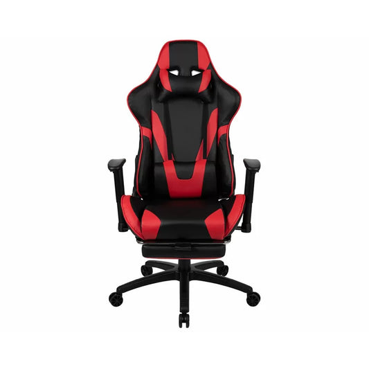 Gaming Chair: Red+Black Adjustable Reclining PC & Racing Game Chair