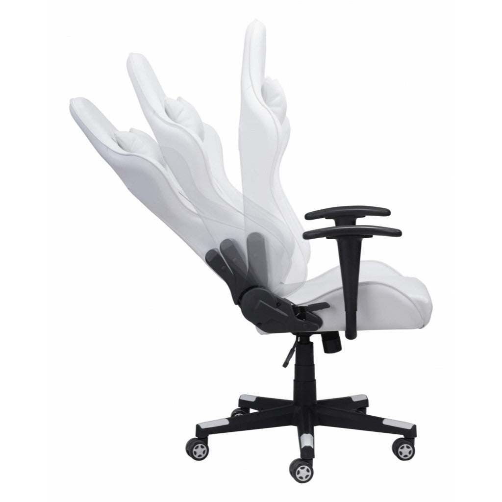 Gaming Chair: White Gaming Chair