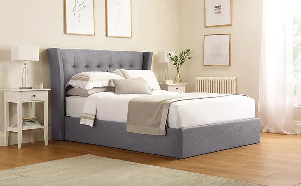 Double Bed: Kenle Fabric Double Hydraulic Bed