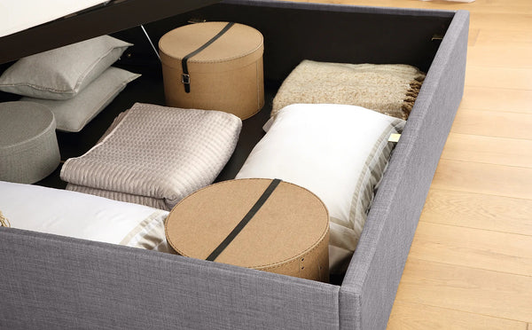 Double Bed: Kenle Fabric Double Hydraulic Bed