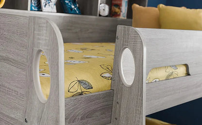 Bunk Bed: Midsleeper  Bunk Bed with Storage Single Bed