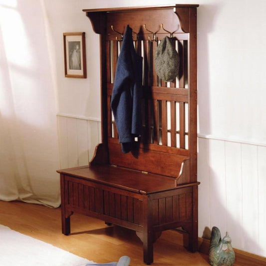 Hall Trees: Cherry Hall Tree Bench