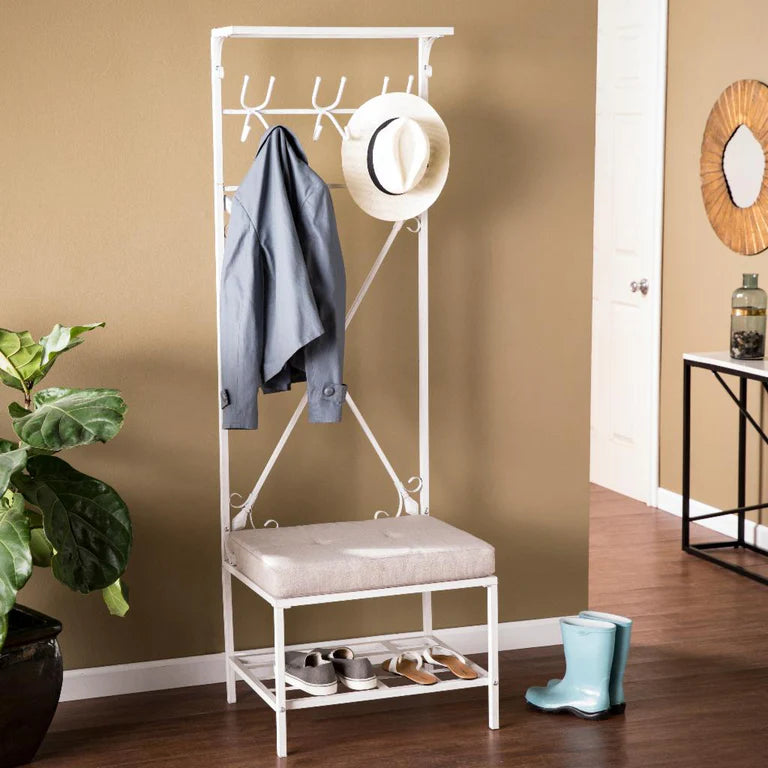 Hall Trees: Entryway Storage Rack Hall Tree
