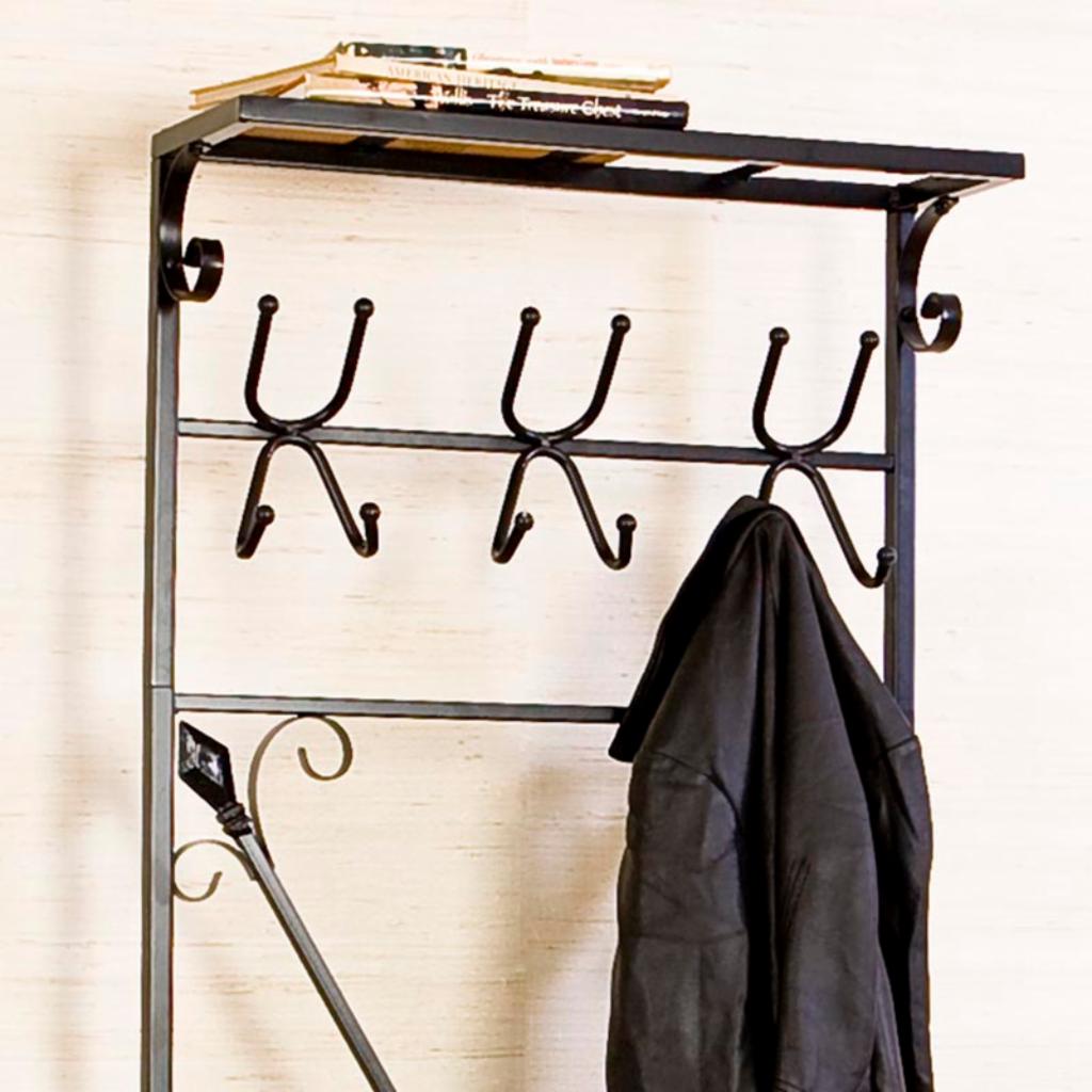 Hall Trees: Entryway Storage Rack Hall Tree