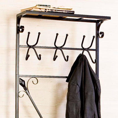 Hall Trees: Entryway Storage Rack Hall Tree