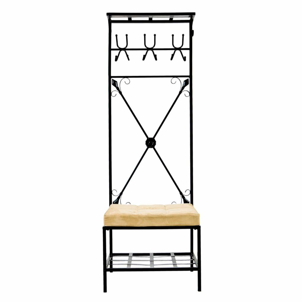 Hall Trees: Entryway Storage Rack Hall Tree