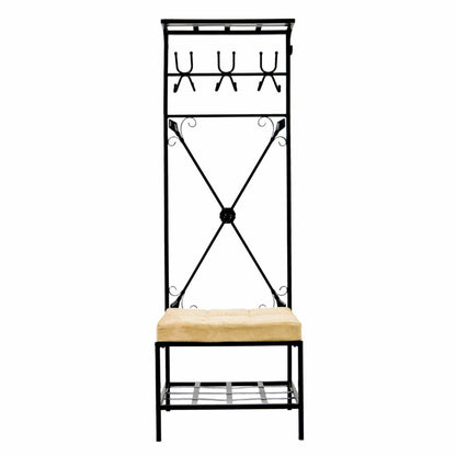 Hall Trees: Entryway Storage Rack Hall Tree