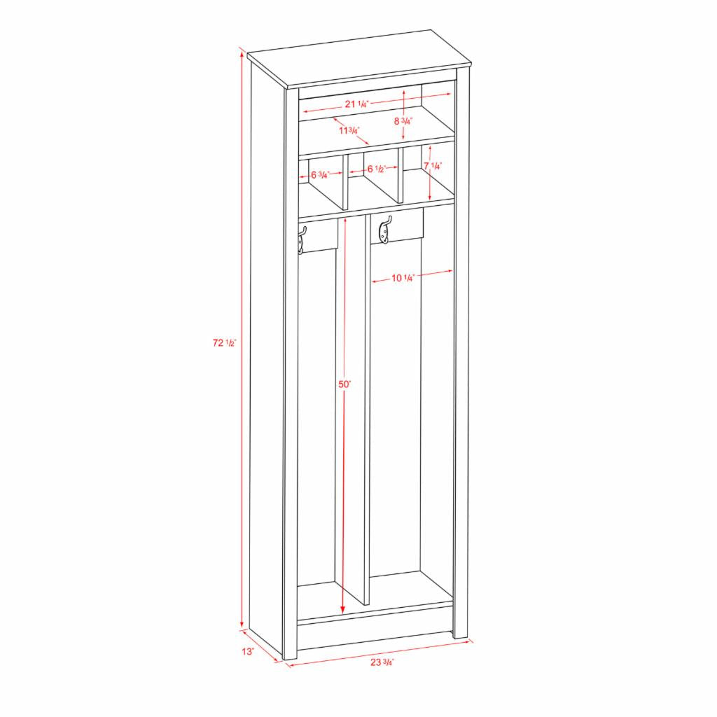 Hall Trees: Espresso Entryway Organizer 