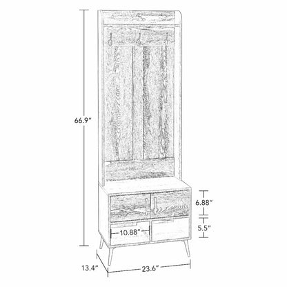 Hall Trees: Hall Tree Entryway Bench