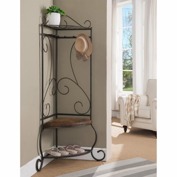 Hall Trees: Metal Corner Hall Tree – Studio GKW