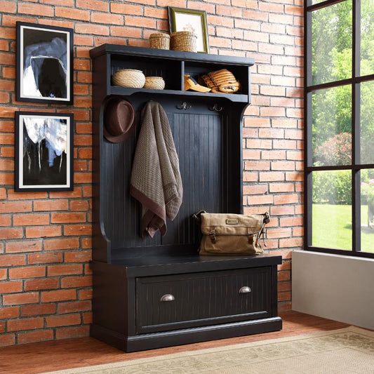 Hall Trees: Solid Wood Hall Tree