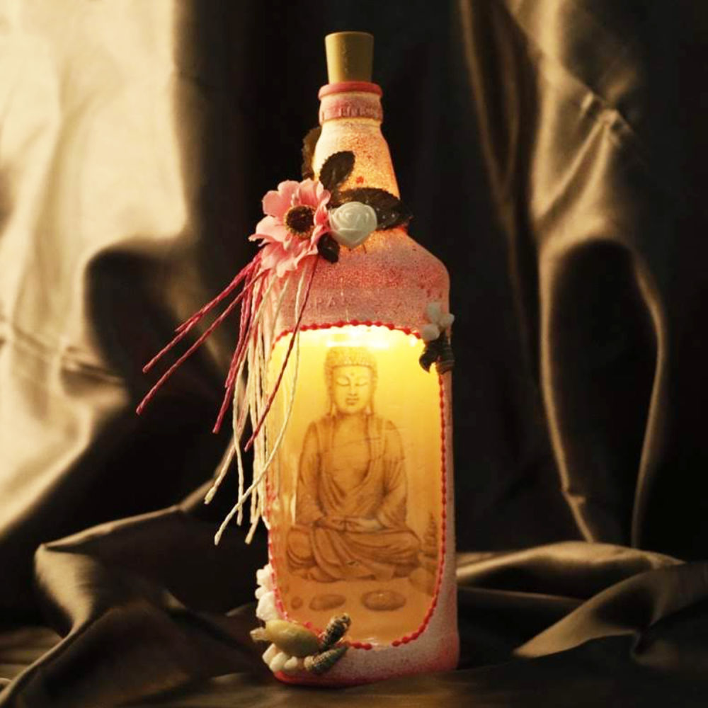 Home Decor : Bottle Lamp Shade