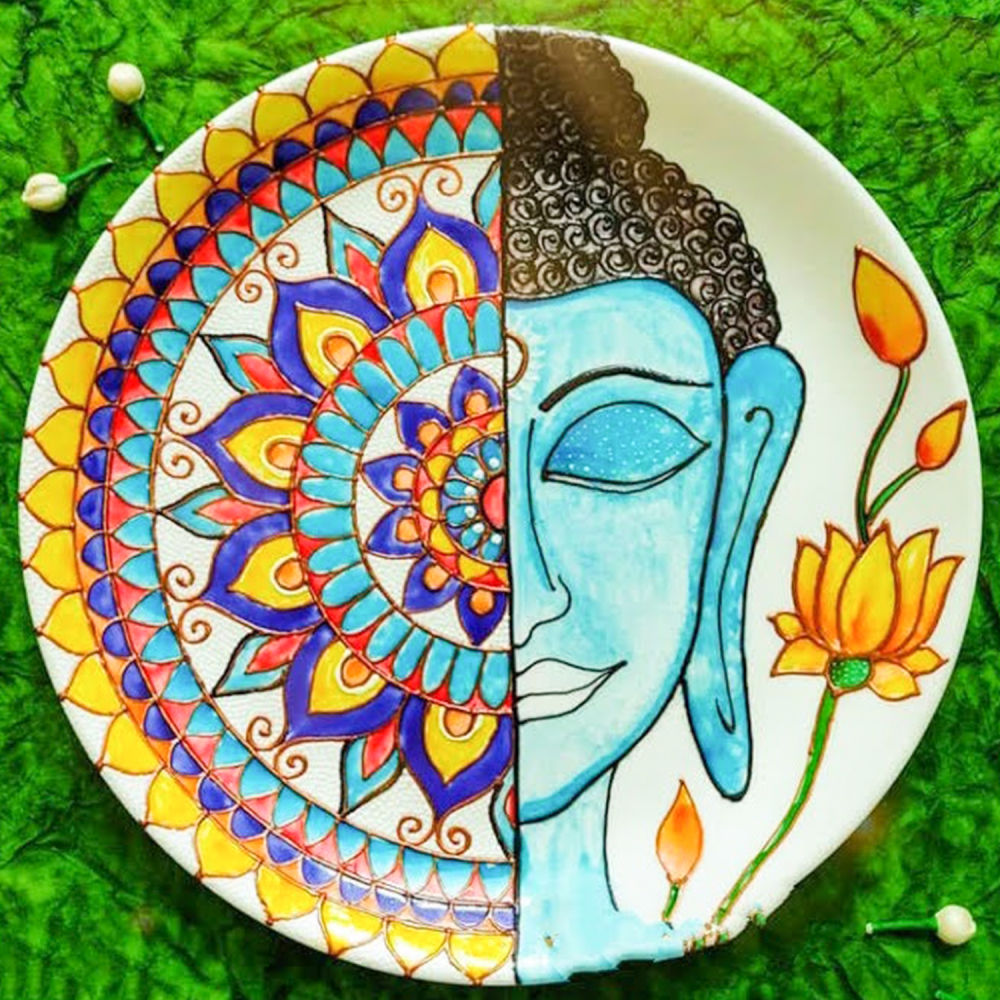 Home Decor : Buddha Wall Plate