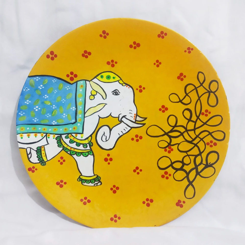 Home Decor : Elephant Wall Plate