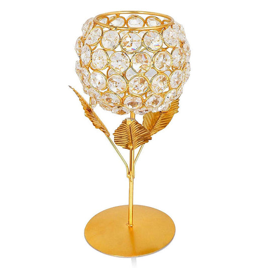 Home Decor : Golden Rose Candle Holder for Home Decor