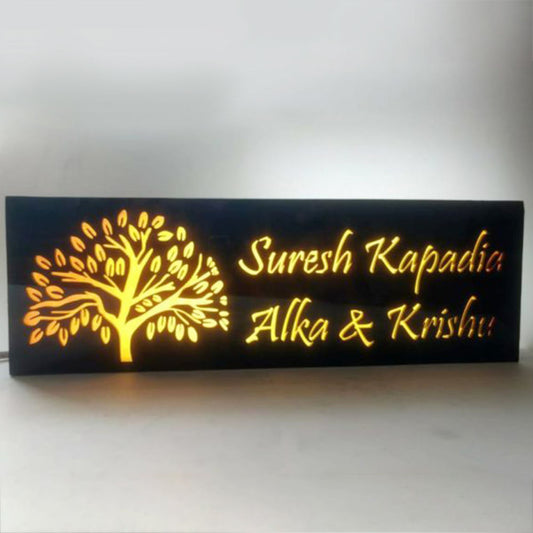 Home Decor : Illuminated Name Plate