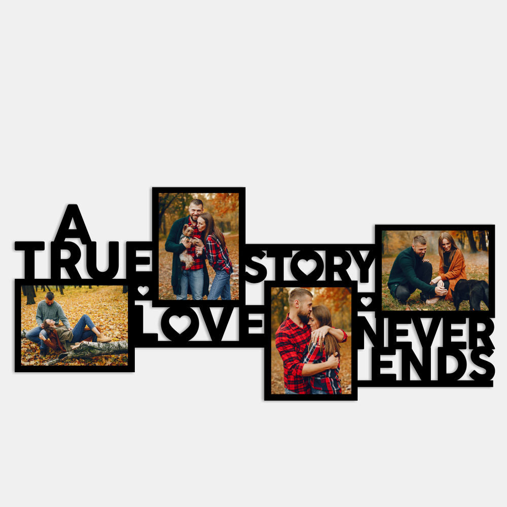 Home Decor : Love Never Ends Photo Frame