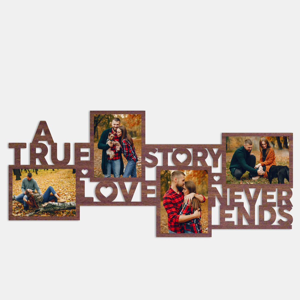 Home Decor : Love Never Ends Photo Frame