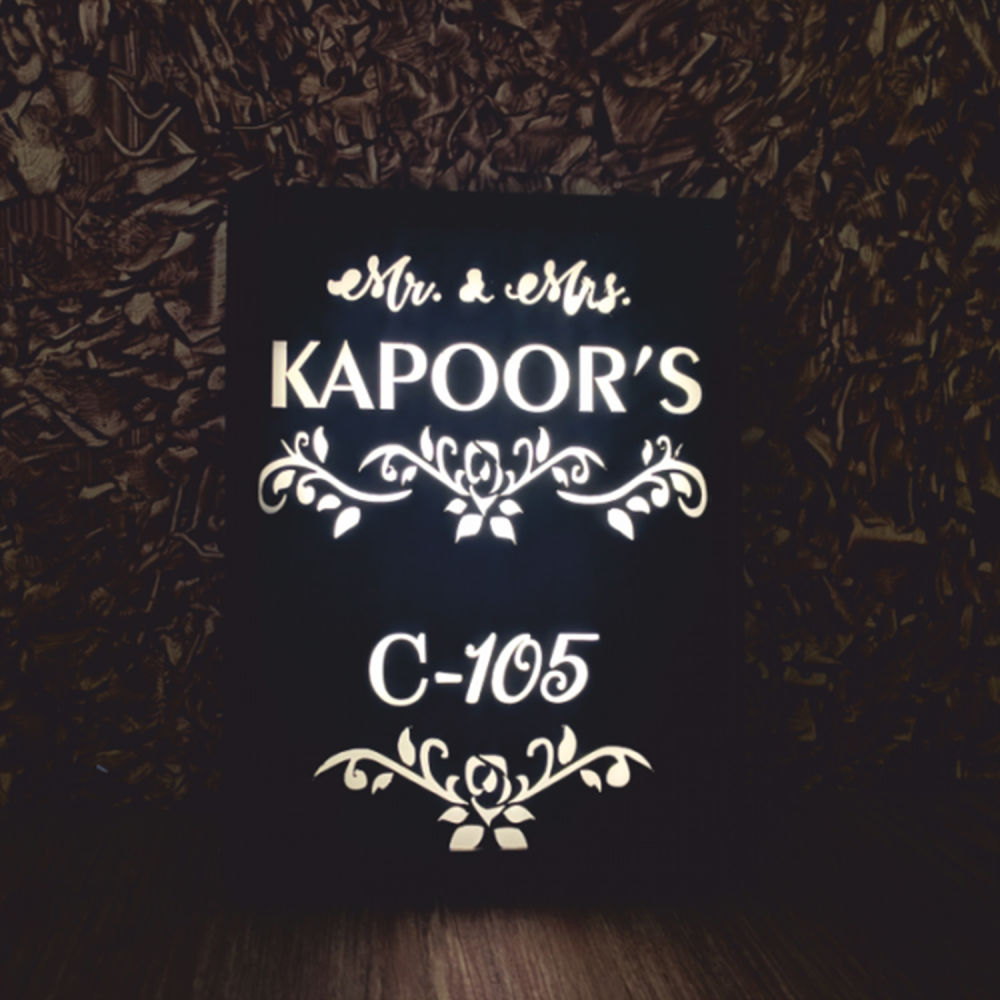 Home Decor : Pehchan Name plate 8 x 6