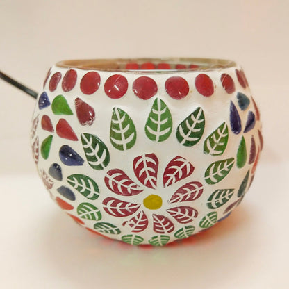 Home Decor : Small Mosaic Glass Lamp
