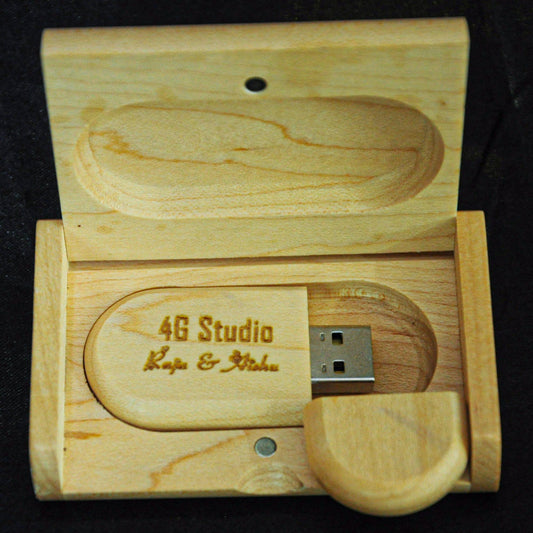 Home Decor : Wooden Pendrive with Box Engraving