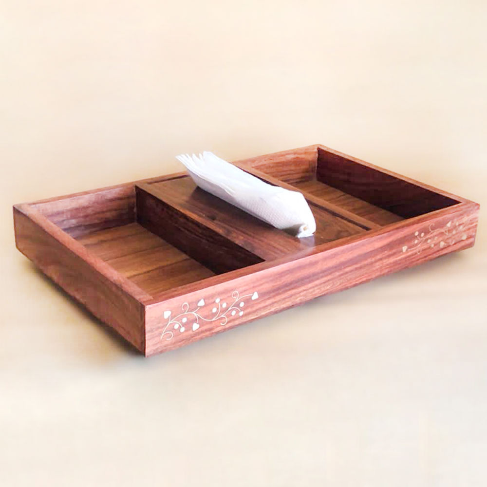 Home decor : Wooden Tissue Paper Holder