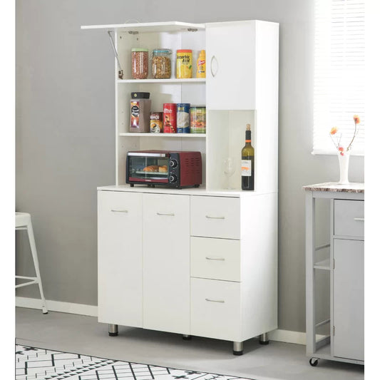 Hutch Cabinets : 66.5" Kitchen Pantry/Microwave Stands