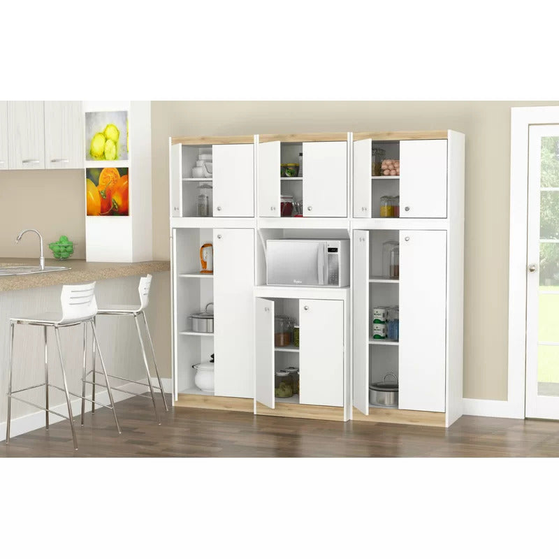 Kitchen Cupboard : 67" Kitchen Cabinet/Microwave Stands And Hutch Cabinets