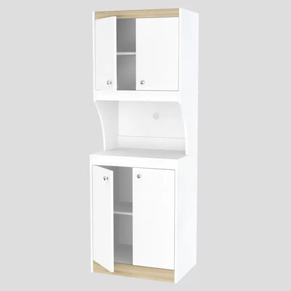 Kitchen Cupboard : 67" Kitchen Cabinet/Microwave Stands And Hutch Cabinets