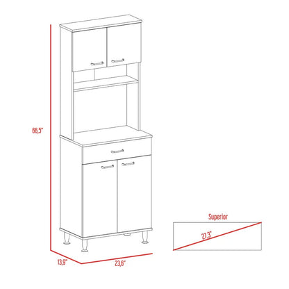 Hutch Cabinets : 67" Kitchen Pantry/Microwave Stands