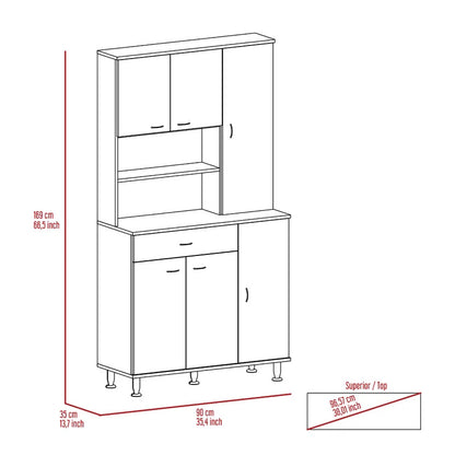 Hutch Cabinets : 67" Pantry Cabinet/Microwave Stands