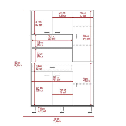 Hutch Cabinets : 67" Pantry Cabinet/Microwave Stands