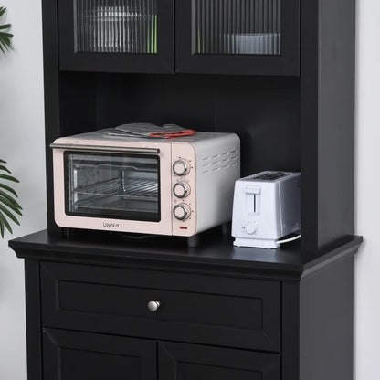 Hutch Cabinets : 71" Kitchen Pantry/Microwave Stands