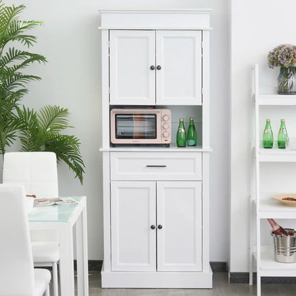 Hutch Cabinets : 72" Kitchen Pantry/Microwave Stands